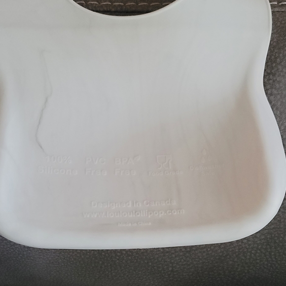 Lollipop reusable marble print bib - Picture 2 of 2